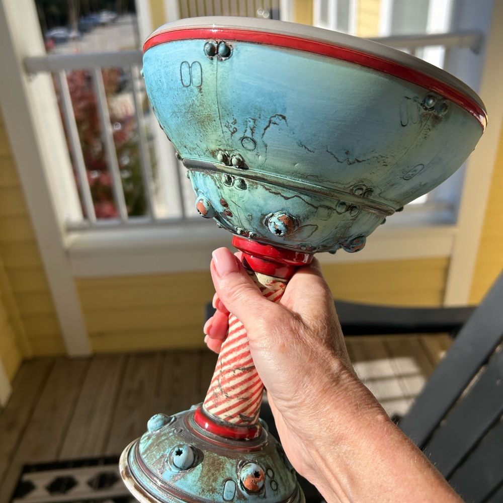 Mike Cinelli Handmade Ceramic Margarita Chalice! - Picture 4 of 10